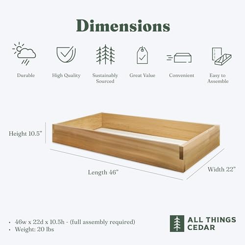 4-ft X 2-ft Raised Garden Planter Bed, Western Red Cedar Build