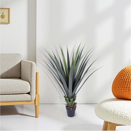 44inch Artificial Agave Plant Potted Plants Fake Agave Plant for Home Office Garden Indoor Outdoor Decoration