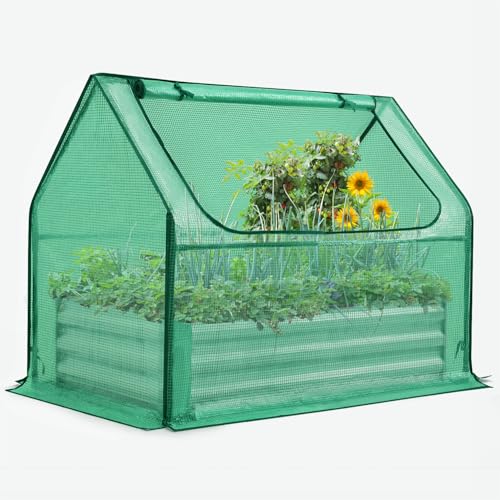 Raised Garden Bed with Cover 4x2.5x1 FT