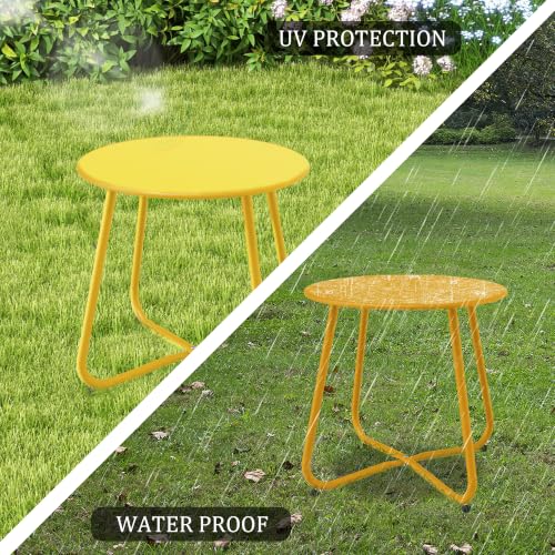 Patio Side Table (Yellow)