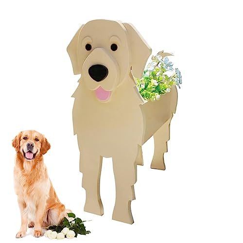 Small Golden Retriever Planter Plant Pots