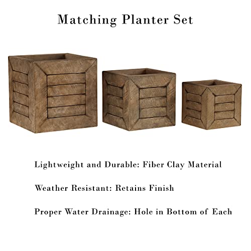 Fiber Clay Planters (3 Count)