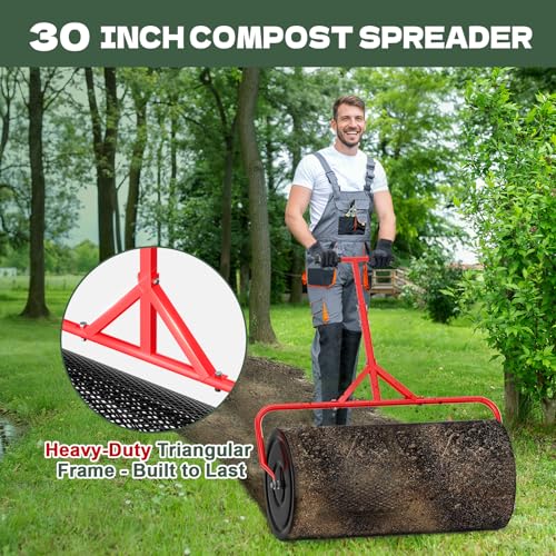 Compost Peat Moss Spreader for Lawn