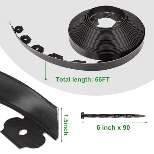 1.5 Inch x 66FT Garden Edging Border (1.5IN x 66FT)