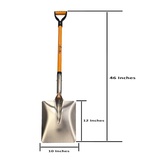 Ashman Snow Shovel with Large Scoop and Heavy Duty Handle (Snow Shovel / 1 Pack)