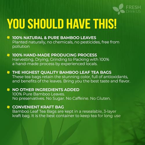 Premium Bamboo Leaf Tea (75 TEA BAGS)