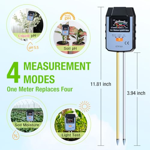 ALLOSUN Soil Moisture Meter for Plants