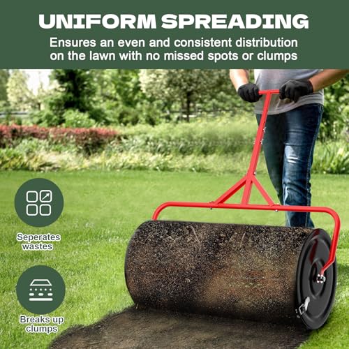 Compost Peat Moss Spreader for Lawn
