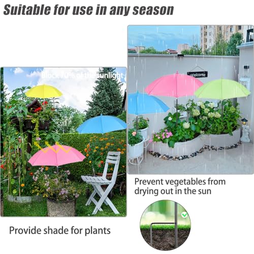 Upgraded 4pcs Plant Umbrellas for Outdoor Plants (4 Count)