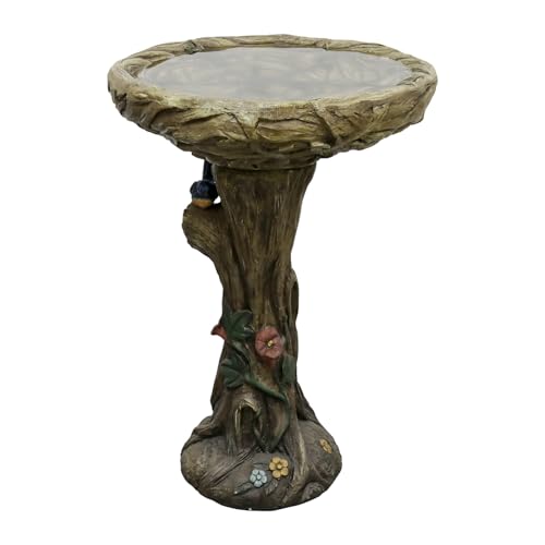 25.5” H Concrete Birdbaths for Outdoors