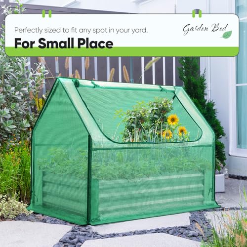 Raised Garden Bed with Cover 4x2.5x1 FT