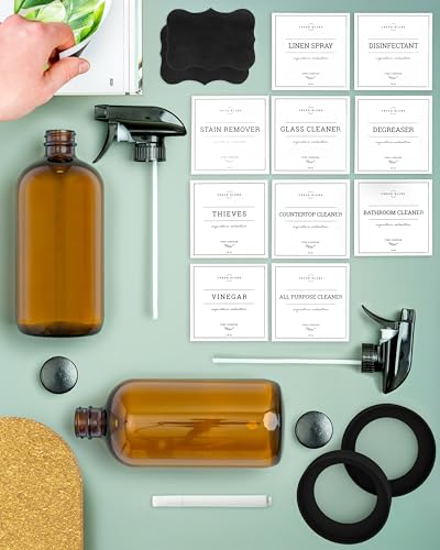 Amber Glass Spray Bottles