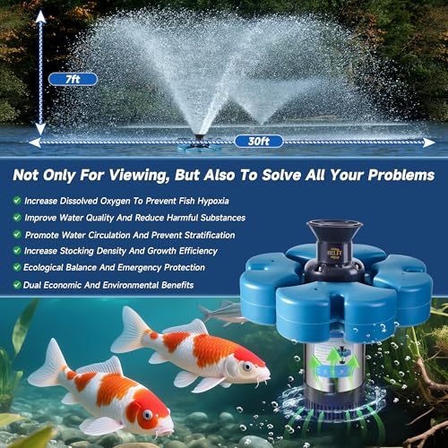 Pond Fountain Aerator (Blue B)