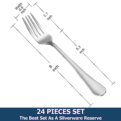 24 Piece Dinner Forks Set (24 Count)