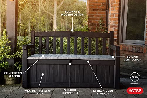 Solana 70 Gal Outdoor Storage Bench for Patio and Pool Accessories