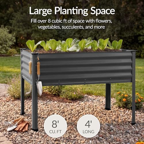 48x24x30in Galvanized Raised Garden Bed