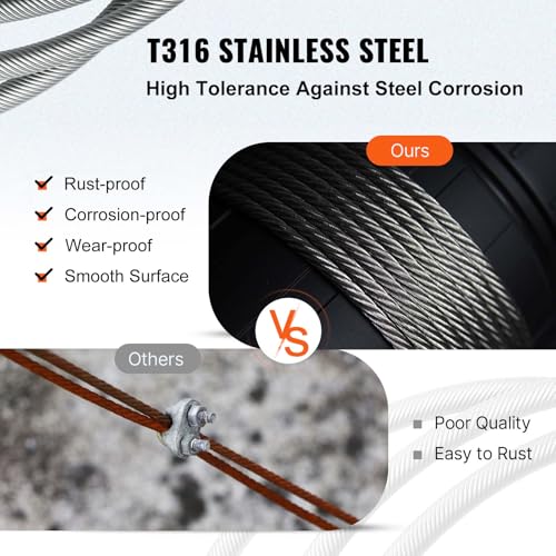 3 16 Stainless Steel Cable 1000FT