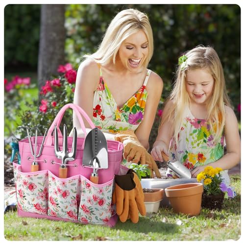 9 Piece Gardening Tools Set with Fashion Handbag (9 Count)