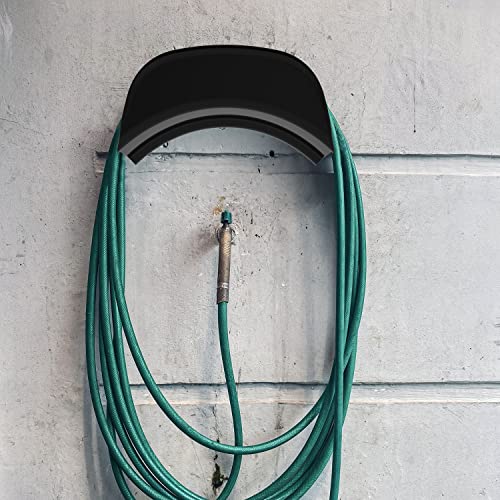 Heavy Duty Hose Holder Wall Mount Black