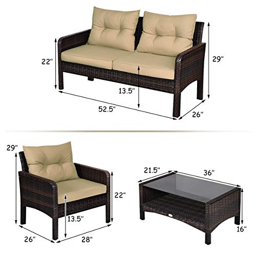 4 Piece Patio Furniture Set (4 Count)