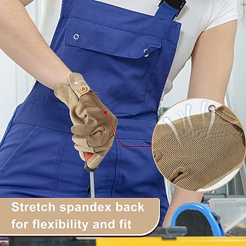 HLDD Leather Work Gloves for Women&Ladies