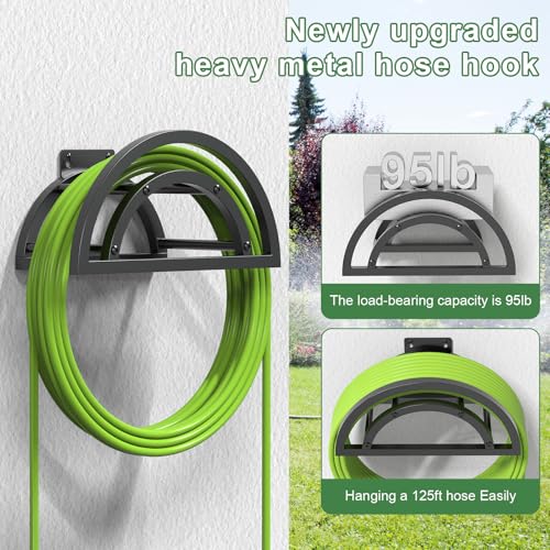 Hose Holder Wall Mount (Black / 1 Pack)