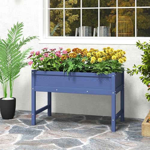 Raised Garden Bed Outdoor with Legs