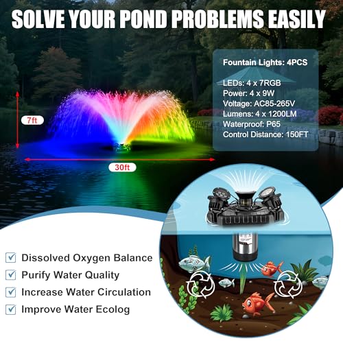 Pond Fountain Aerator