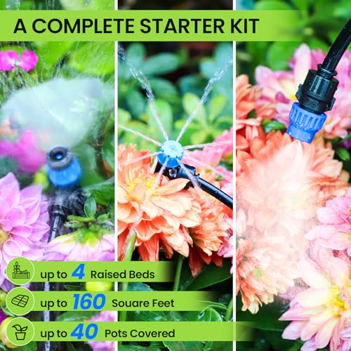 Drip Irrigation System Kit for Garden Watering (279 Count)