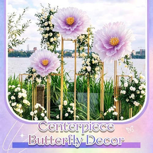 3 Pcs Giant Flowers Decoracion (Flower / Purple)