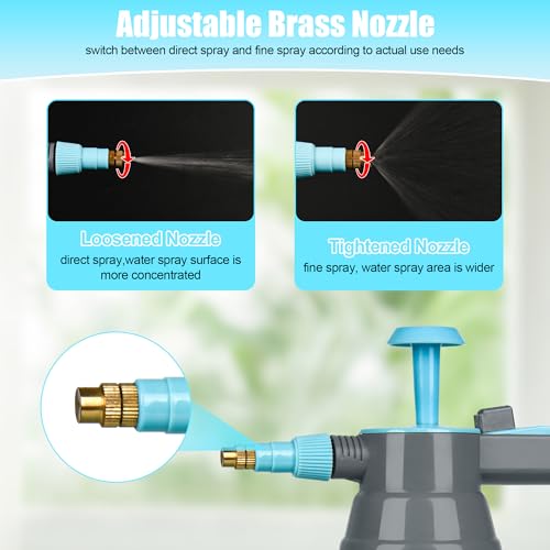 3 Pcs 1 2 Gallon Plastic Handheld Pump Sprayer (3 Count)
