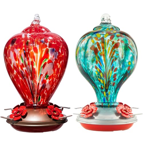 2 Packs Hummingbird Feeder for Outdoors Hanging (2 Count)