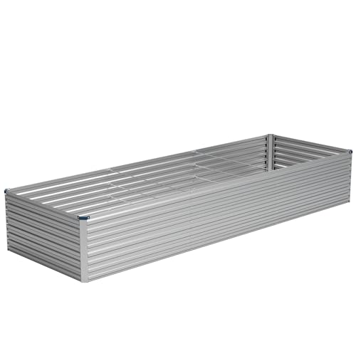 12x2x2ft Galvanized Raised Garden Bed