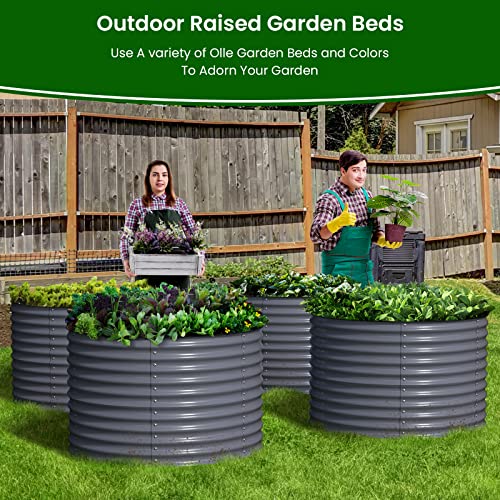 32" Tall Metal Raised Garden Bed