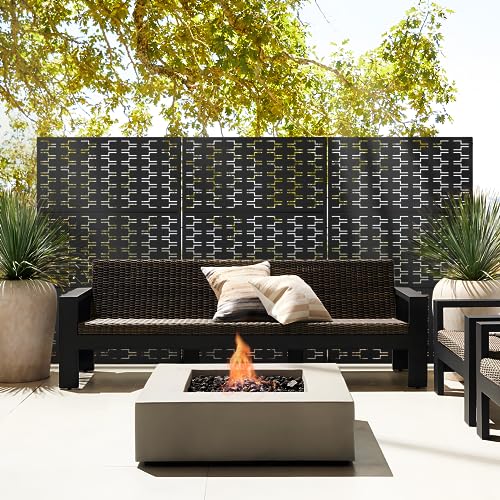Metal Privacy Screen Outdoor 72" H×47" W (23.52 Sq Ft)