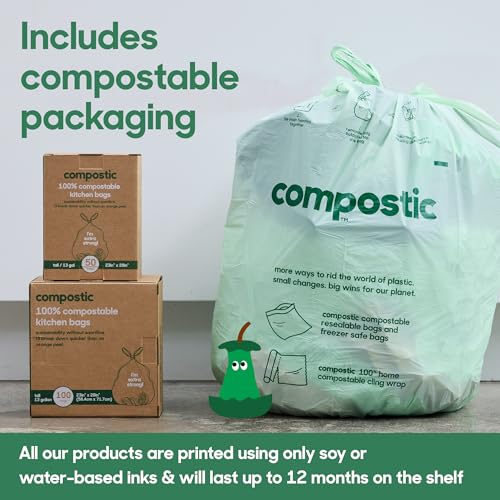 Compostable 13 Gallon Trash Bags (100 Count)