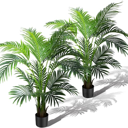 4ft 2 Pack Artificial Palm Tree Plants (2 Count)