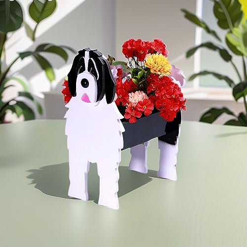Small Newfoundland Dog Planter Plant Pots