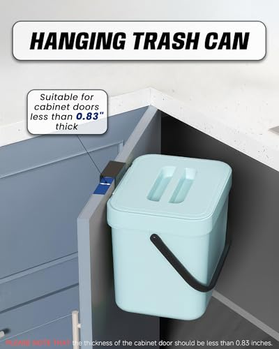 1.8 Gal Hanging Trash Can with Lid