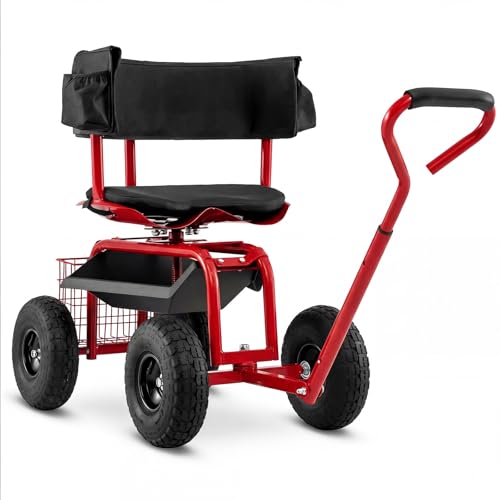 Garden Seat with Wheels