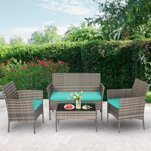 4 Piece Patio Furniture Set