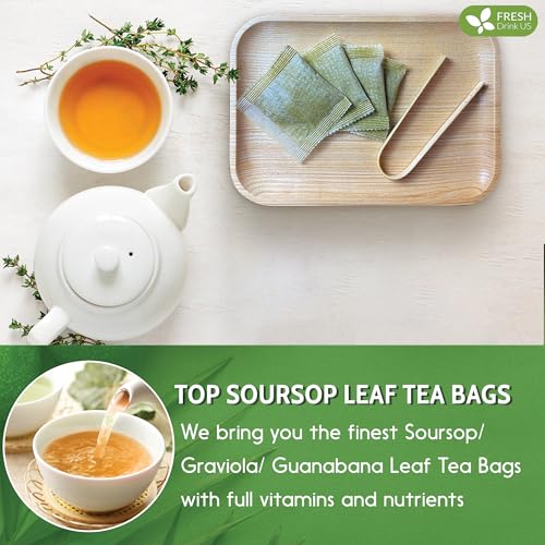 Premium 15 Bags Soursop Graviola Leaf Tea (15 Tea Bags)