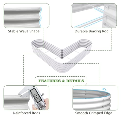 Anleolife 3 Bed Oval & Heart (3 Count)