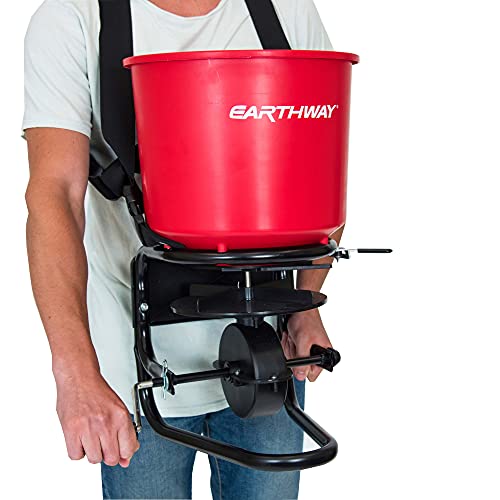 3100 40 LB Professional Chest Mount Hand Crank Broadcast Spreader Including Even Spread Technology