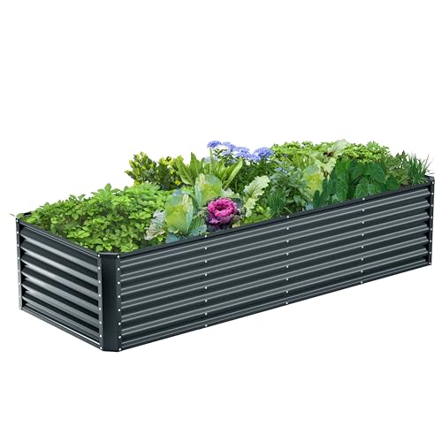 8x2x2FT Galvanized Raised Garden Bed