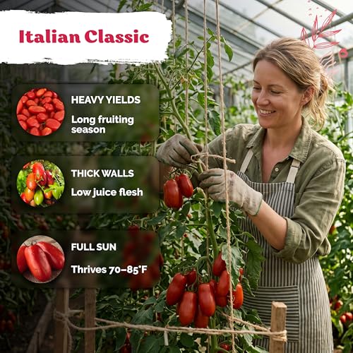 100 San Marzano Tomato Heirloom Vegetable Seeds