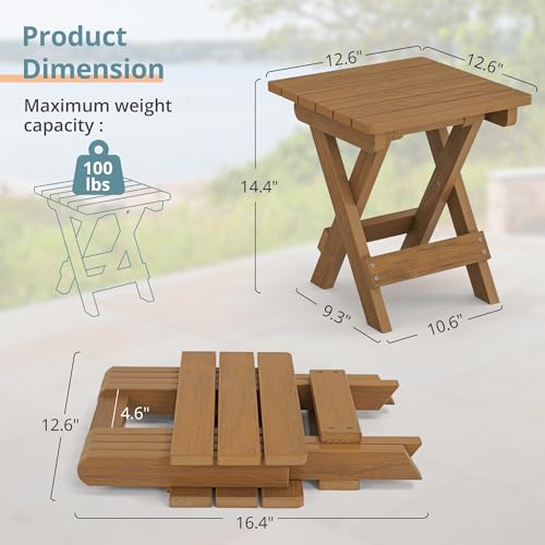 Small Outdoor Folding Side Table