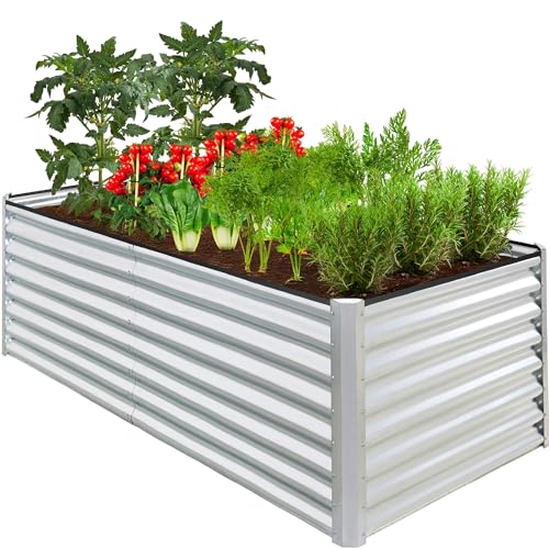 6x3x2ft Outdoor Metal Raised Garden Bed