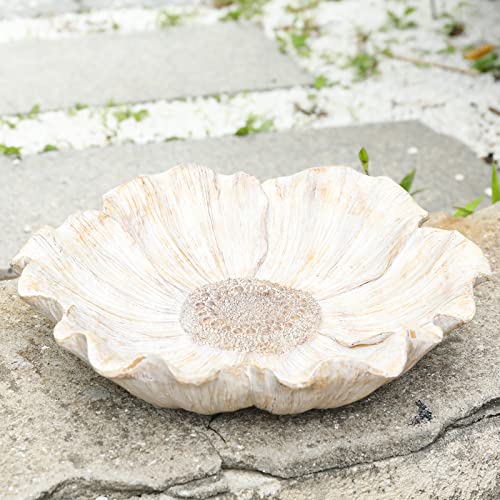Bird Bath for Outdoors (Light Orange)