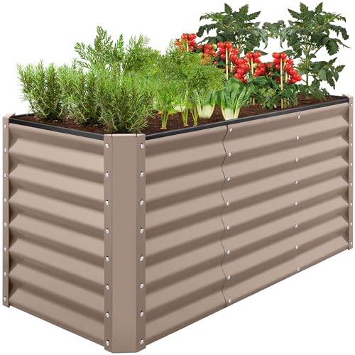 4x2x2ft Outdoor Metal Raised Garden Bed
